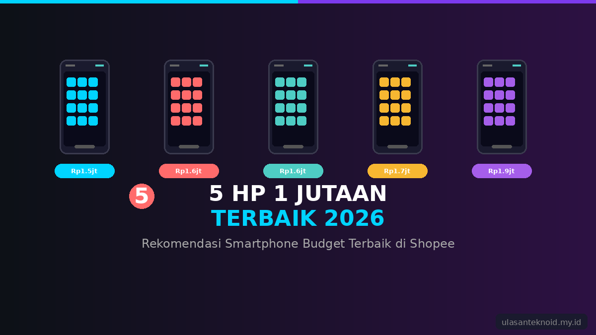 5 HP 1 Jutaan Terbaik 2026: Smartphone Budget yang Worth It!