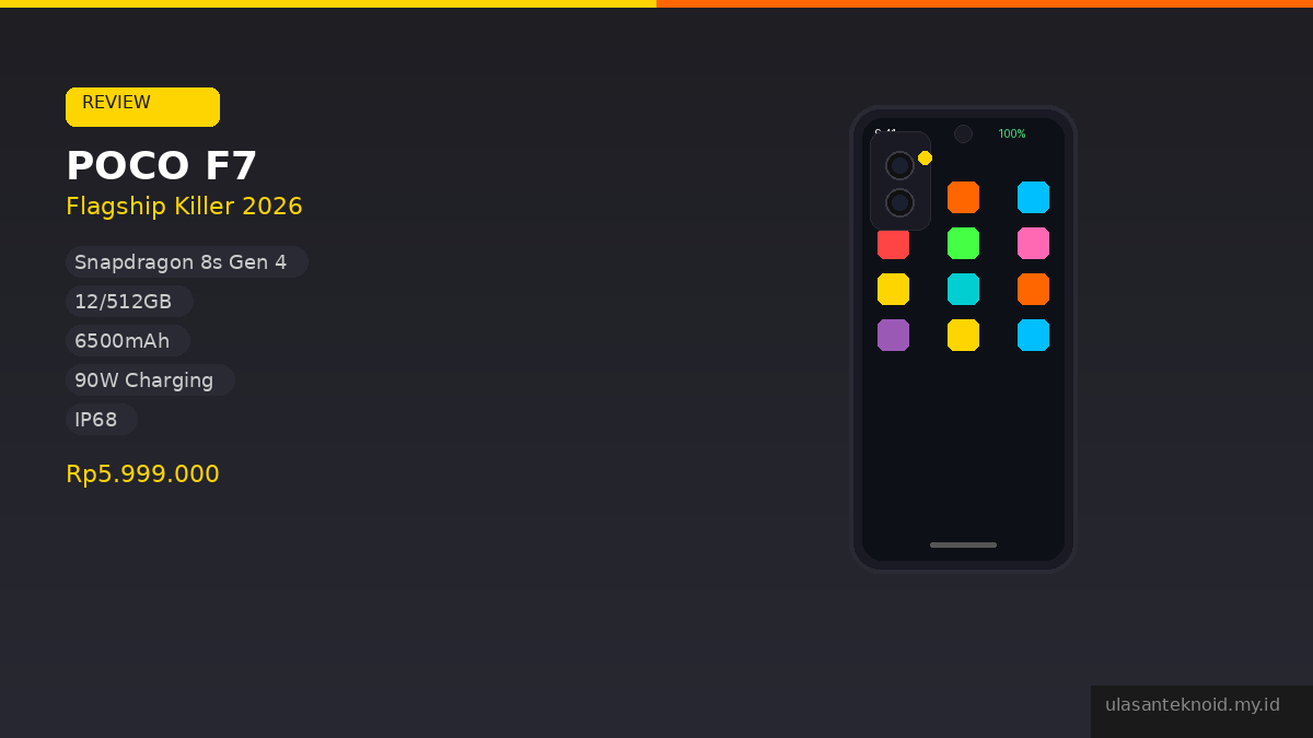 Review POCO F7: Flagship Killer Sejati dengan Snapdragon 8s Gen 4 Rp6 Jutaan