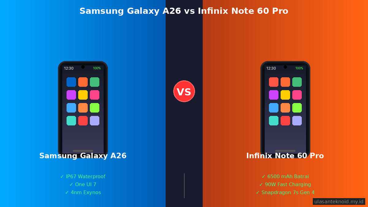 Samsung Galaxy A26 vs Infinix Note 60 Pro: Mana yang Lebih Worth It 2026?